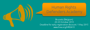 Human Rights Defenders Academy